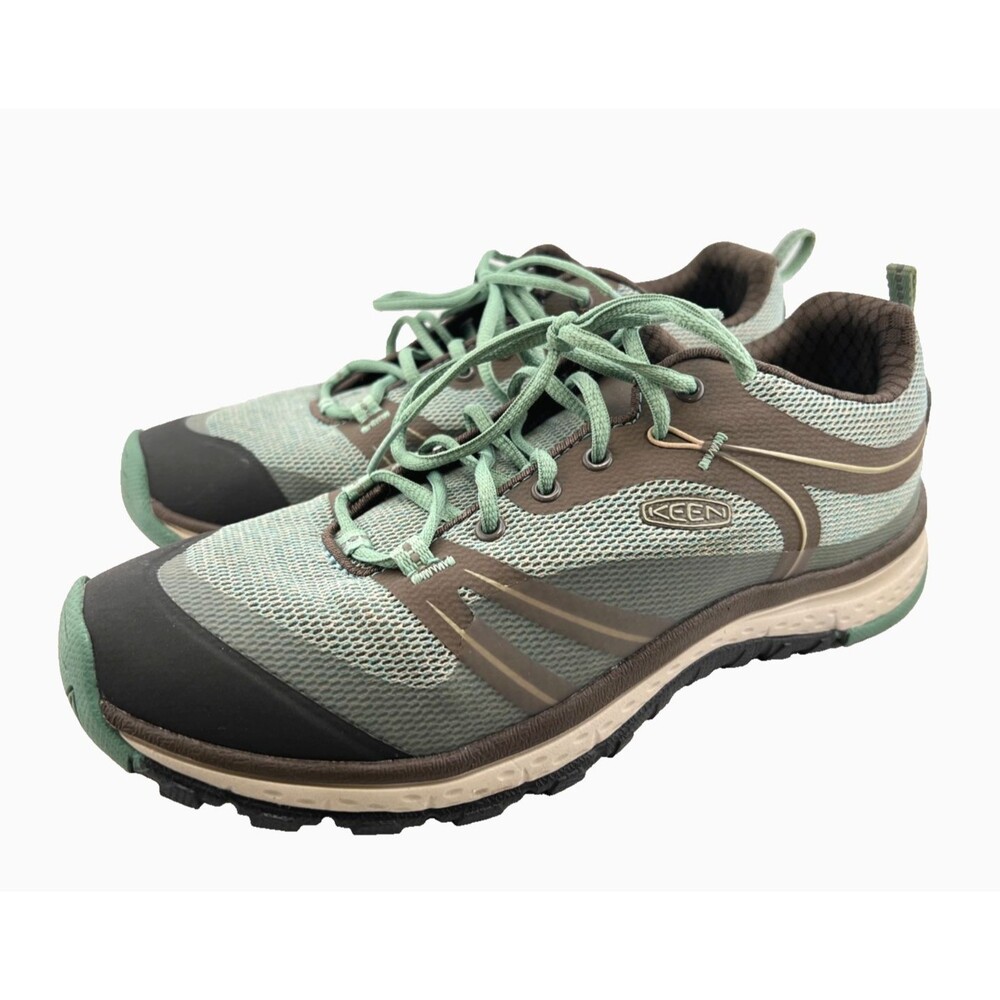 KEEN Terradora Trail Shoes Women’s 8.5 Hiking Green Gray Sneakers Outdoors